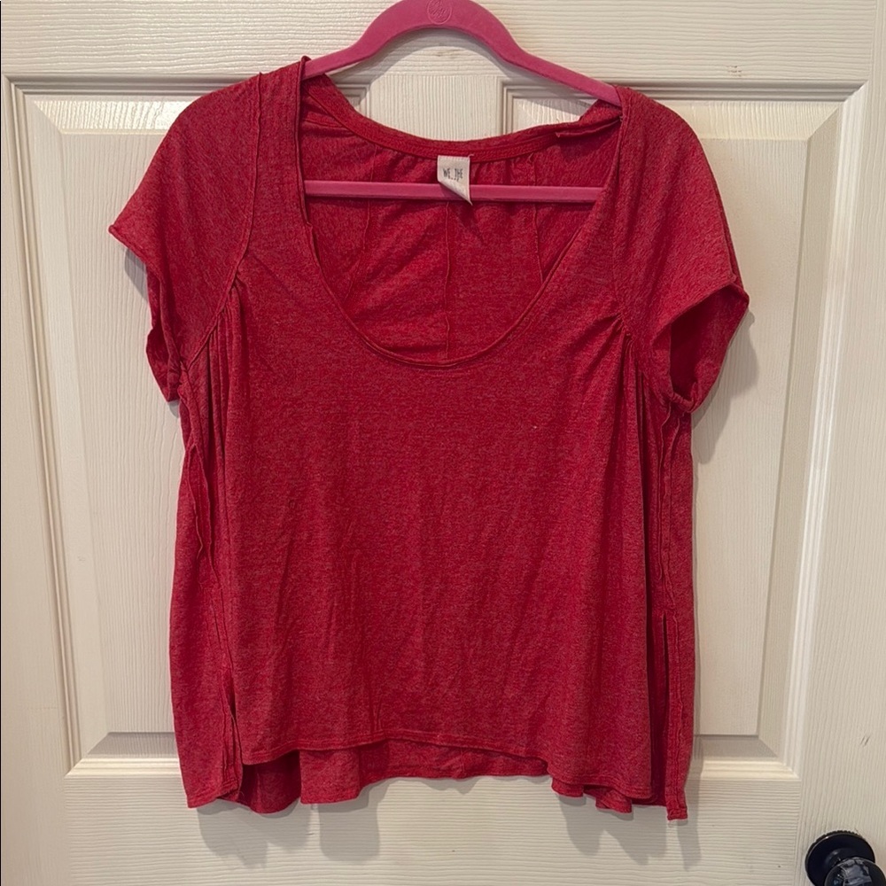 We the Free heather red swing top, small - Picture 2 of 9